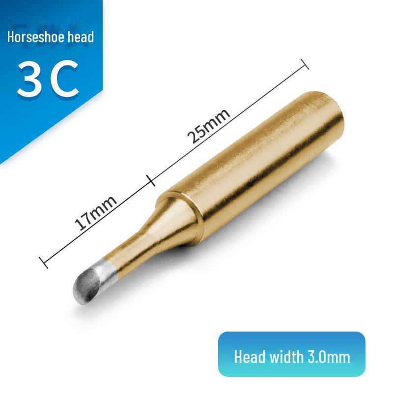 Универсальное паяльное жало Karendo 936 — внутренний нагрев золотого цвета, совместимо с серией 900, заостренное, в форме ножа, в форме подковы.