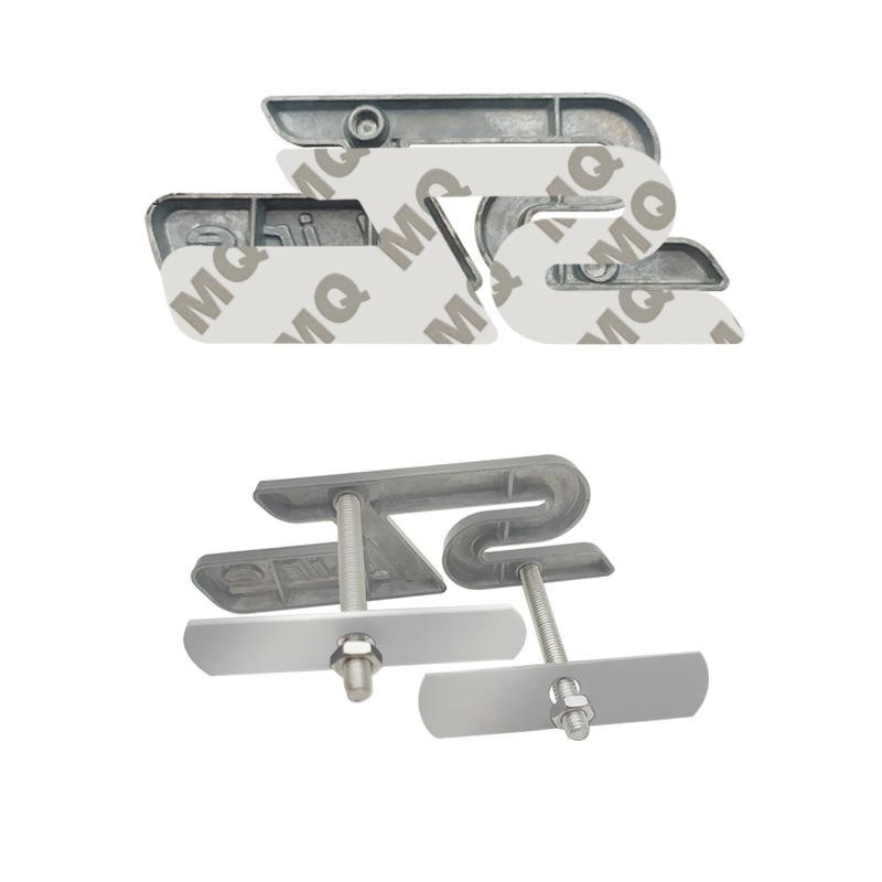 EUEX2 3D Metal ST LINE Front Grille Sticker Car Head Grill Emblem Badge Chrome Sticker for FORD FIESTA FOCUS MONDEO Auto Car Styling