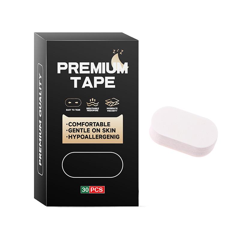 30 шт. наклеек против храпа в коробке Улучшение ротового дыхания Улучшитель качества сна Взрослый Снижение храпа Корректирующие пластыри для рта