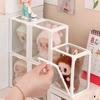 1Pcs  Transparent Display Box Blind Box Organizer Glass Storage Boxs For Fingures Showcase For Cotton Doll Display Cabinet