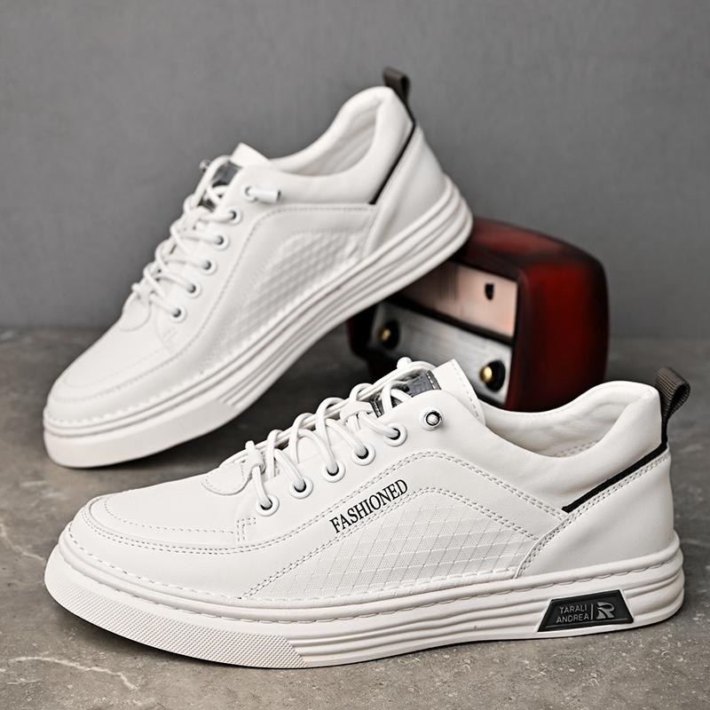 Youth Teenage Vulcanize Shoes Fashion Lace Up Men's Casual Shoes Breathable Male Skateboard Footwear Outdoor Versatile Sneakers