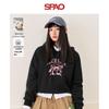 Женский худи SPAO SP с принтом розовой вишни