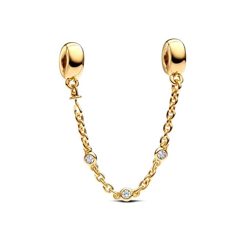 Gold Plated Sparkling Family Tree Charm Bead Fit Original Bracelet Fine Jewelry Cherry Blossom Love Letter Envelope Dangle