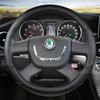Чехол на руль автомобиля для Skoda Octavia Superb 2012 Fabia Skoda Octavia a5 2012 2013 Yeti 2009-2013 Автоаксессуары