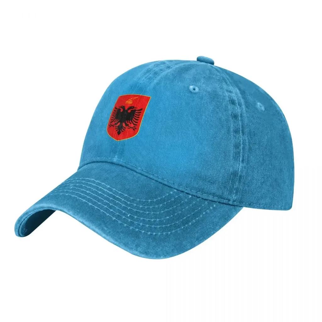 Coat of arms of Albania Baseball Cap F Custom Cap Sun Hat For Children golf hat genuine Unisex Luxury Brand Womens