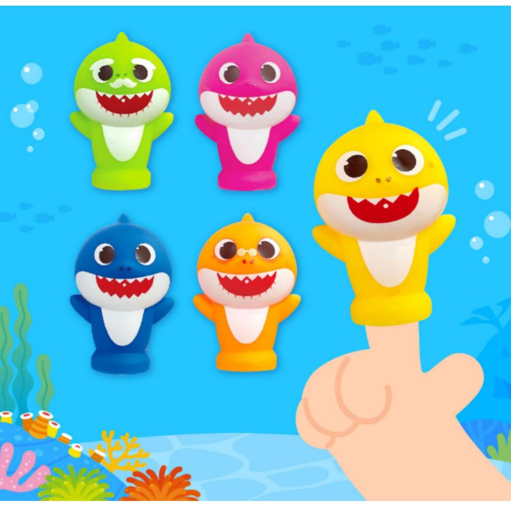 Pinkfong Baby Shark Finger Puppet Bath Toy Set