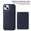 For iPhone 14 Plus Magnetic Case BETOPNICE RFID Blocking Leather Phone Back Cover with Detachable Card Bag