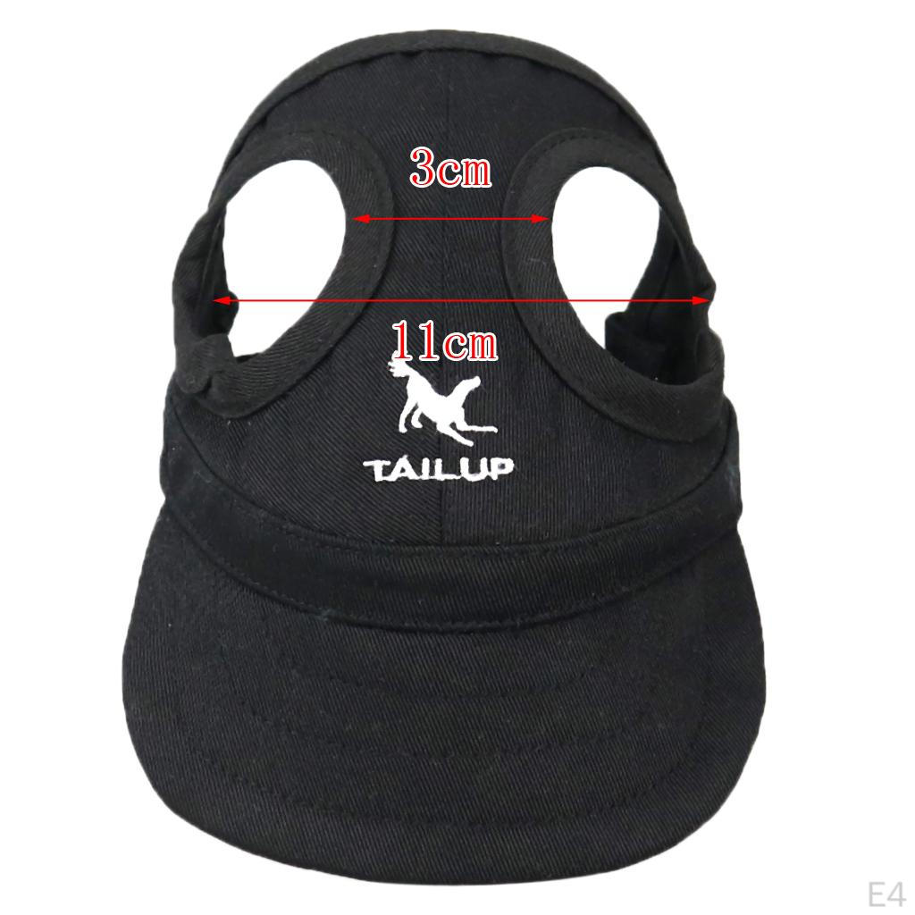Модный ремешок для подбородка Sunbonnet из холста для домашних животных, регулируемый ремешок для подбородка на открытом воздухе, черный S