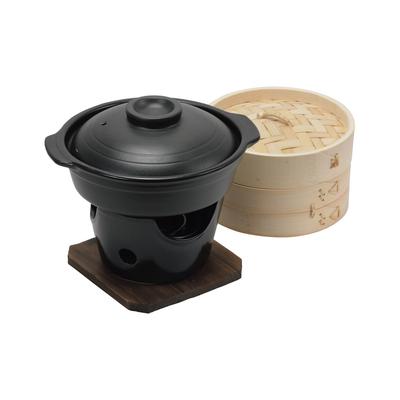 Набор пароварки Pearl Metal Ceramic с пароваркой, кастрюлей и подставкой для плиты, идеально подходит для блюд на пару, стиль Вагокоро Кайсэки, HB-5412
