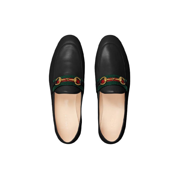 Gucci Лоферы без шнуровки с плетением из черной кожи 631619 CQXM0 1060