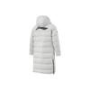 Li Ning Fashionable Long Hooded White Duck Down Jacket Unisex Outerwear AYMU569-4