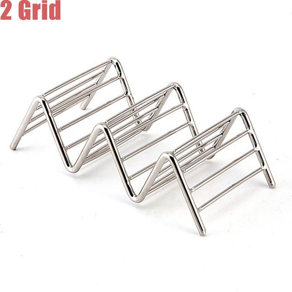 Food Display Kitchen Restaurant Stainless Steel Kitchen Tools Stand Tray Pizza Rack Taco Holder