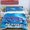 3pcs Duvet Cover Set (1*Duvet Cover + 2*Pillowcase, Without Core), Custom Name Manchester City FC Pattern Bedding Set, Home Bedroom Decor Gift