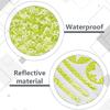 2pcs Waterproof PET Plastic Reflective Stickers Motorcycle & Bicycle Decoration Yellow 320x210x0.1mm