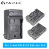 PALO 2Pcs EN-EL3E EN EL3E ENEL3E Camera Battery 2400mAh Batteries AKKU + Charger For Nikon D30 D50 D70 D90 D70S