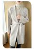 2025 Autumn/Winter Women's Thickened Mid-Length Korean Style Cashmere Wool Coat
