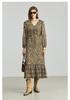LILY Retro V-neck Chiffon Dress for Women