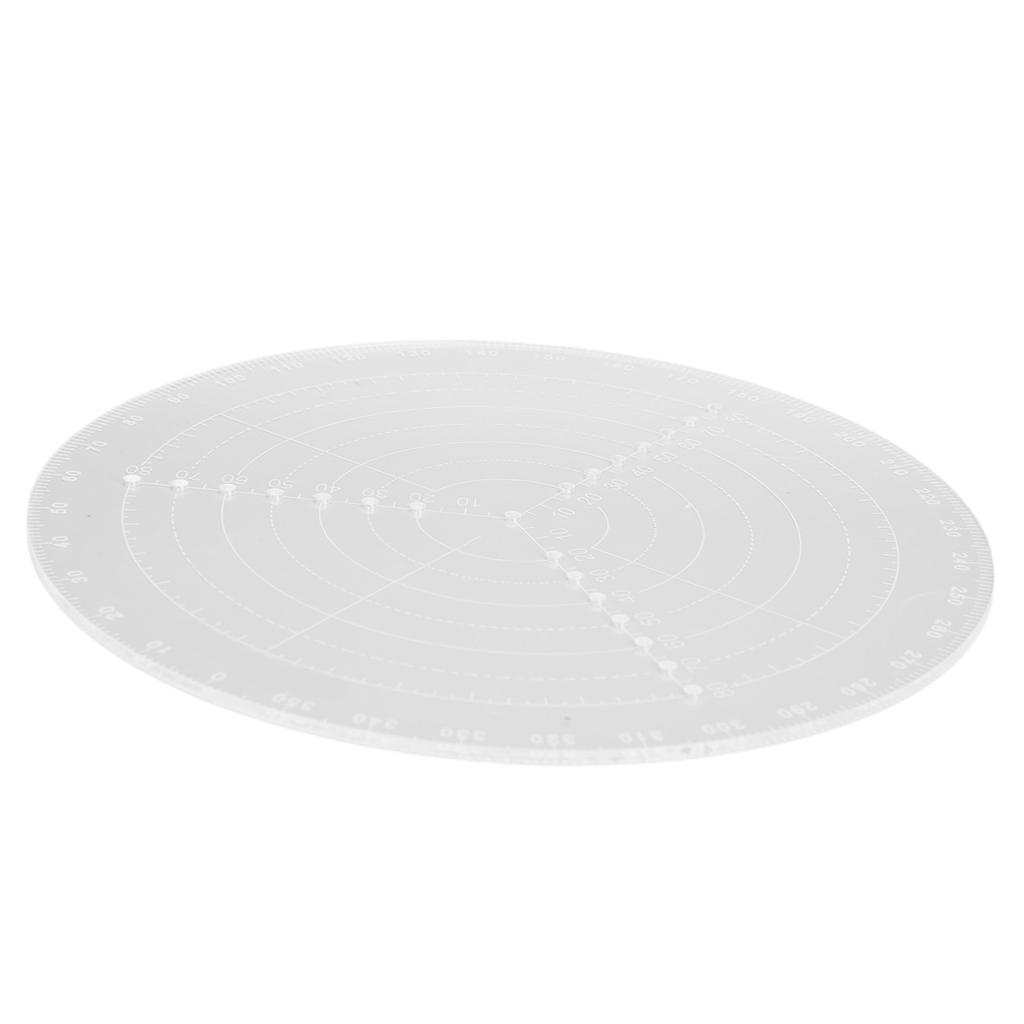 Круглый центральный искатель с прозрачными шкалами, акриловый циркуль для работы по дереву, круги, инструменты для рисования