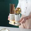 Ceramic Chopsticks Holder Hollow Drain Rack Ventilation Mildew Proof Chopstick Cage Cutlery Rack Kitchen Organizer Storage Tank
