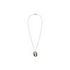 Hermes OMaillon Rose Gold Black Metal Necklace Women necklace H079528CD89