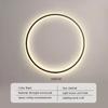 Black Modern Circular LED Wall Lamp Home Designer Home Decor Circle Nordic Wall Light Lustre Living Room Bedroom Wall Sconces