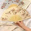 Принт Бегония Ручной веер Свадебные ручные веера Складной веер Ручные веера для женщин Танцевальные Веера на заказ Домашний декор Фотореквизит