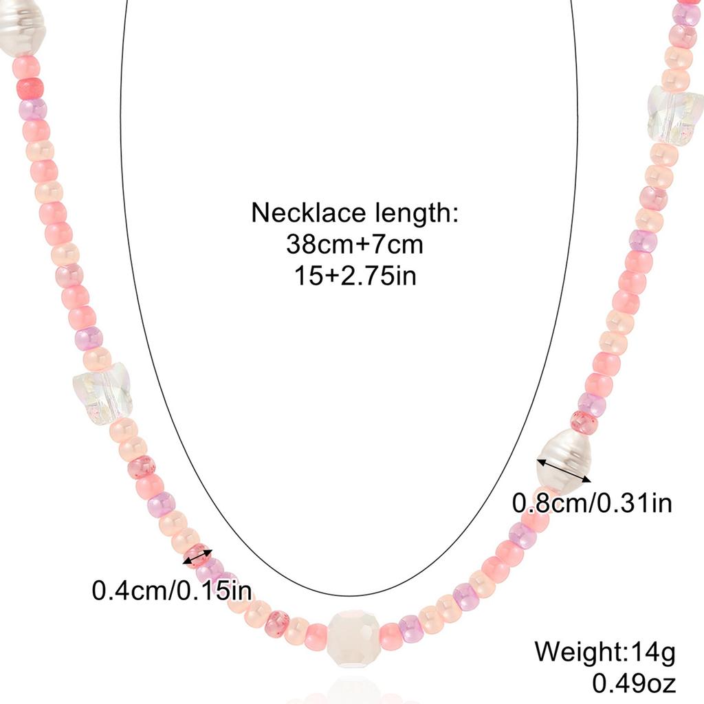 Ожерелье для женщин Ожерелья из бисера Женские сотни с высококачественным чувством не теряющего цвета Ожерелья из бисера ручной работы Ins Красочные ожерелья из бисера