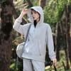 Summer new cool ice silk hooded skin coat + thin and high sunscreen