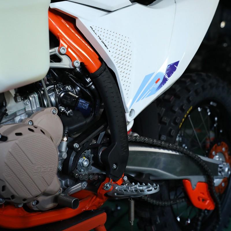 Motorcycle Frame Guard Cover KTM EXC SXF XCW 2023-2024 Off-Road Dirt Bike Protection Shield Black Orange