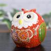 Waza no Kura Stylish Owl Figurine, Kutani Ware, Reddish-Brown Ceramic, Lucky Charm Owl, High-End Brand Interior Decor Object, Perfect for 60th, 70th,