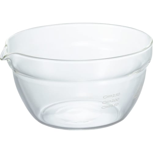 HARIO Made In Japan Heat Resistant Glass Single Mouth Bowl 400ml KB-40-BK Clear