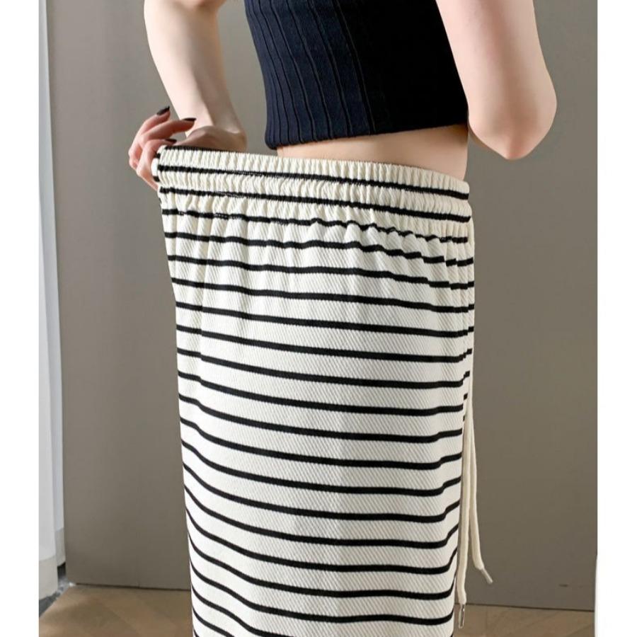 Широкие брюки в черно-белую полоску для женщин, весна-лето, прямые свободные повседневные брюки, универсальные брюки с принтом зебры