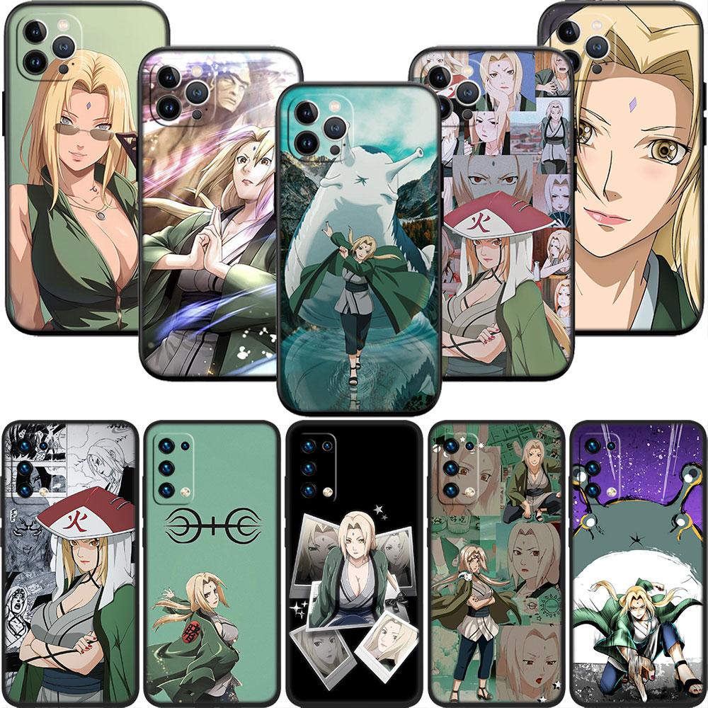 LO72 NARUTO Tsunade Soft Shell Phone Case for OPPO A3 Pro A72 A74 A76 A77 A77S A78 A79 A94 A95 A18 A40M A58