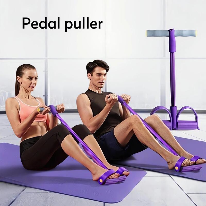 Fitness Resistance Bands-6 Tube Pedal Ankle Puller 2025 Upgrade Stretch Bands For Exercise Sit Up