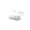 Зарядная станция Anker (7-в-1, 100 Вт) (USB-разветвитель, разветвитель питания, розетка переменного тока, 3 порта, USB-C 2 порта, USB-A 2 порта, удлинитель 1,5 м) белый