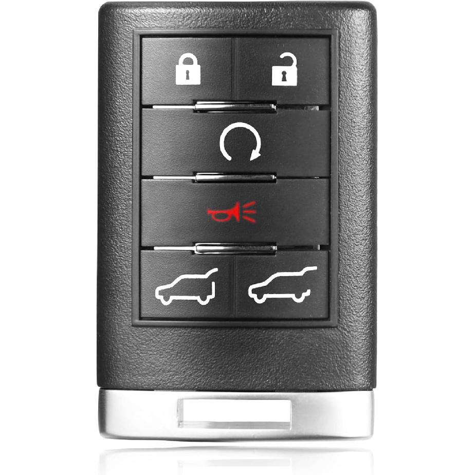 VOFONO 6 Кнопок Брелок Замена Бесключевой Доступ Пульт Совместимый с Cadillac Escalade ESV EXT 2007-2014 FCC ID: OUC6000066 850K-6000066