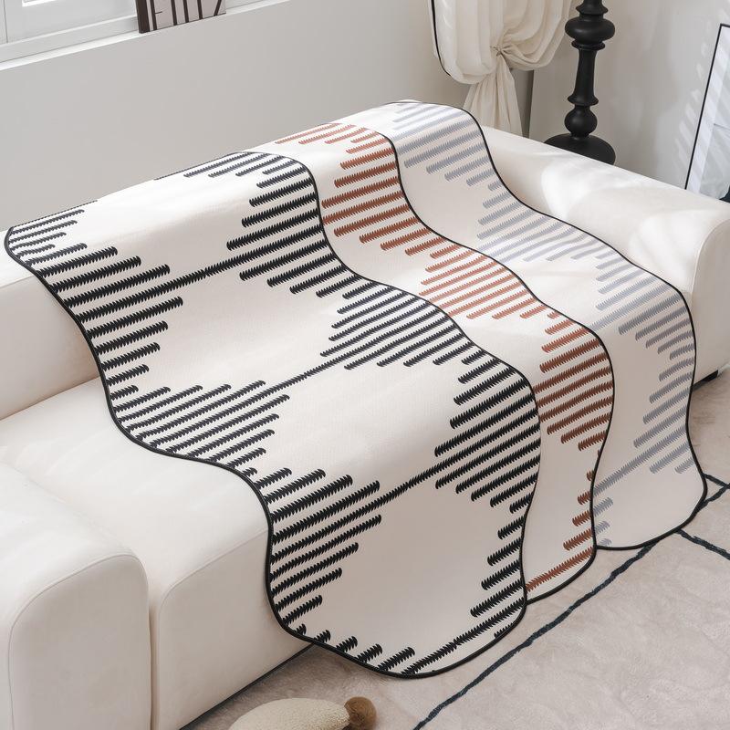 Chenille Sofa Cushion New Four Seasons Universal Shaped Non-Slip Solid Color Modern Simple High-Grade Sofa Cushion