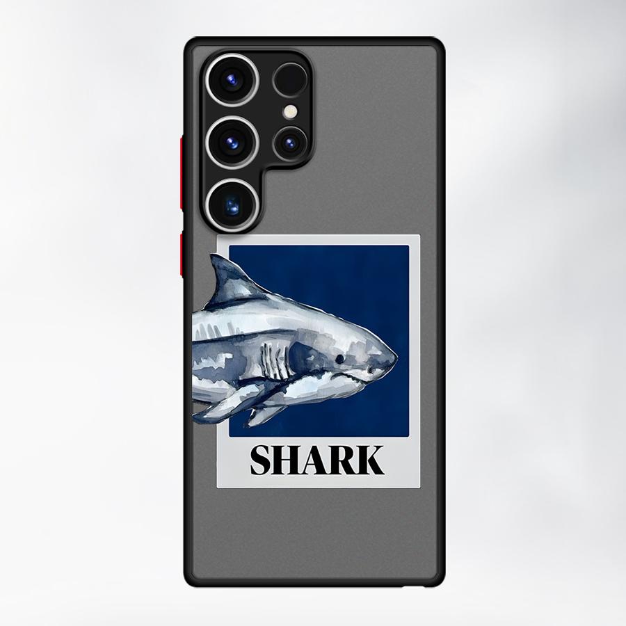 Чехол для Samsung Galaxy S25 Ultra S22 S24 Plus Note 20 Ultra 10+ S23 FE S26 S21 S20 FE Funda Задняя крышка телефона Мультяшная акула