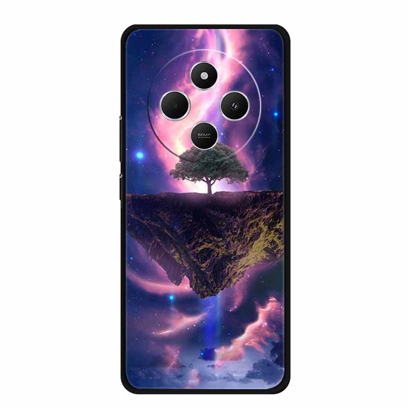 Phone Case For Xiaomi Redmi 14C Back Cover Case 14 C Black Silicone Soft Funda For Redmi 14C Case Redmi14C 6.88" Shockproof Bag