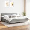 3140073 vidaXL Divan Bed with Mattress Light Grey 180x200cm Fabric