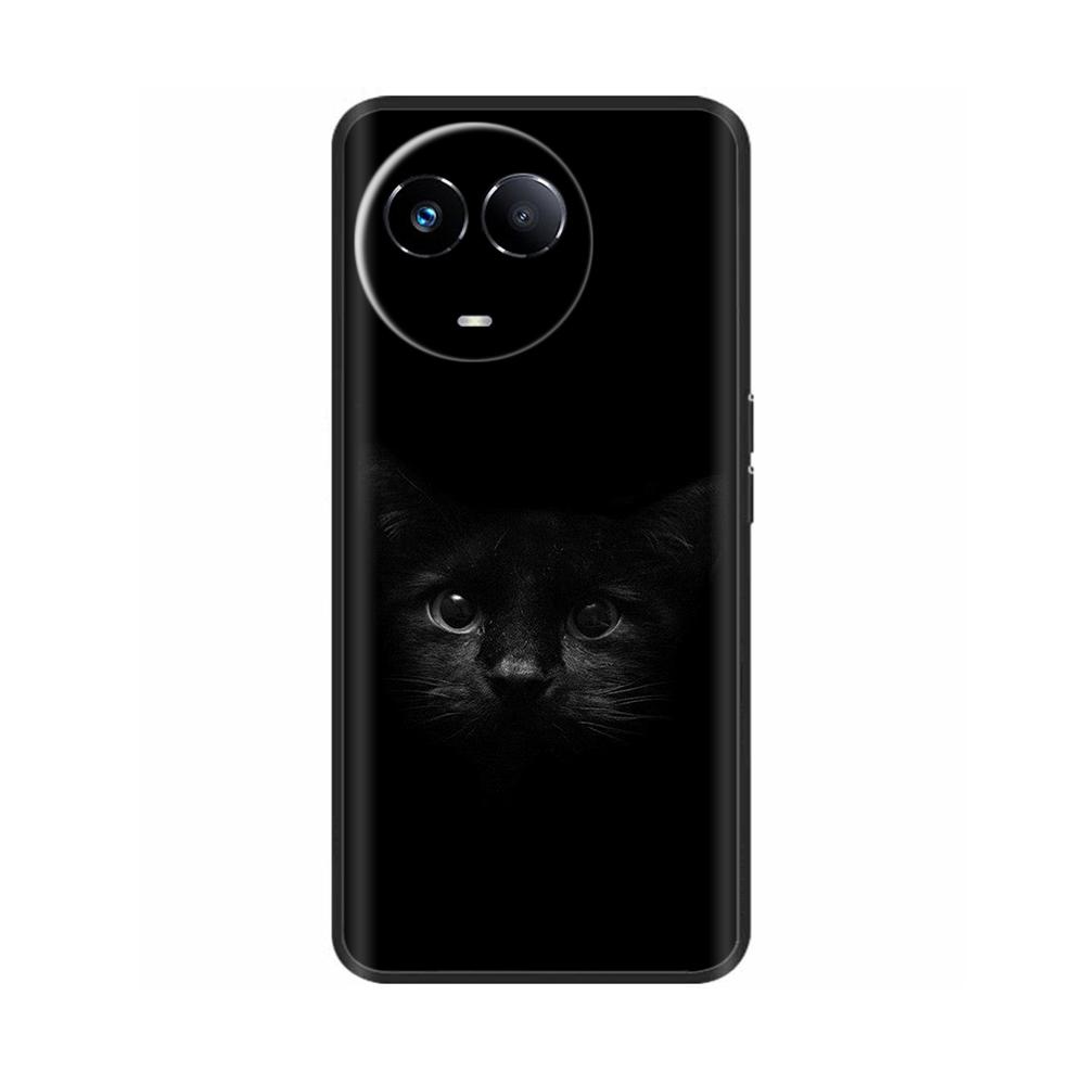 Чехол для Realme 11 5G Милый дизайн Мягкая задняя крышка из жидкого силикона Для Realme 11X Realme11 11 X 2023 RMX3785 Защитный корпус