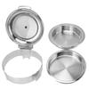 Stainless Steel Round Buffet Chafer Silver Buffet Catering Warmer with Food Tray Water Tray Roll