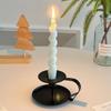 European Style Handheld Metal Candlestick Anti-slip Tabletop Candles Stand  Aromatherapy