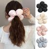 Резинка для волос в форме цветка, летняя женская резинка для волос, 3D-губка, цветок, резинка для волос, однотонная, безопасная эластичная веревка для волос, аксессуары для волос
