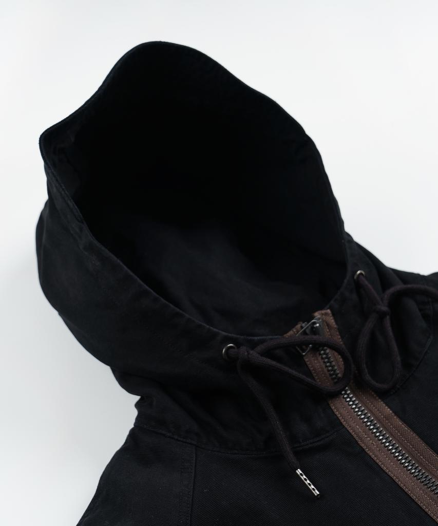 Парка с капюшоном Frizmworks из джинсовой ткани Jungle Cloth _ Черный