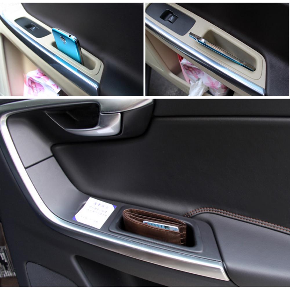 Phone Holder Stand Door Storage Barrel For Volvo xc60 Stowing Tidying Car Storage Box Car Organizer Container