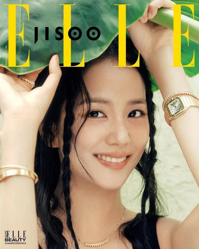 Elle Korea 2025 Июль Обложка журнала Jisoo K POP, K FASHION, KBEAUTY, KSTAR