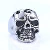 S925 Silver Ring Skull Ring Retro Carved Hollow Skull Shape for Men and Women