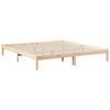 VidaXL Cadre de lit extra long sans matelas 180x210 cm bois massif pin, lit, meuble de chambre, lit en bois, lit double, 852410