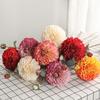 2 Heads Simulation Dahlia Flowers 80cm Silk Fake Flowers  Dining Table